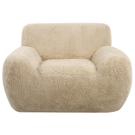 Abide Sheepskin Accent Chair - Beige by Uttermost - View 1