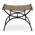 Playa Seagrass Small Bench - Black / Dark Gray by Uttermost - View 1
