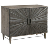 Shield Oak 2 Door Cabinet - Dark Gray by Uttermost - View 4