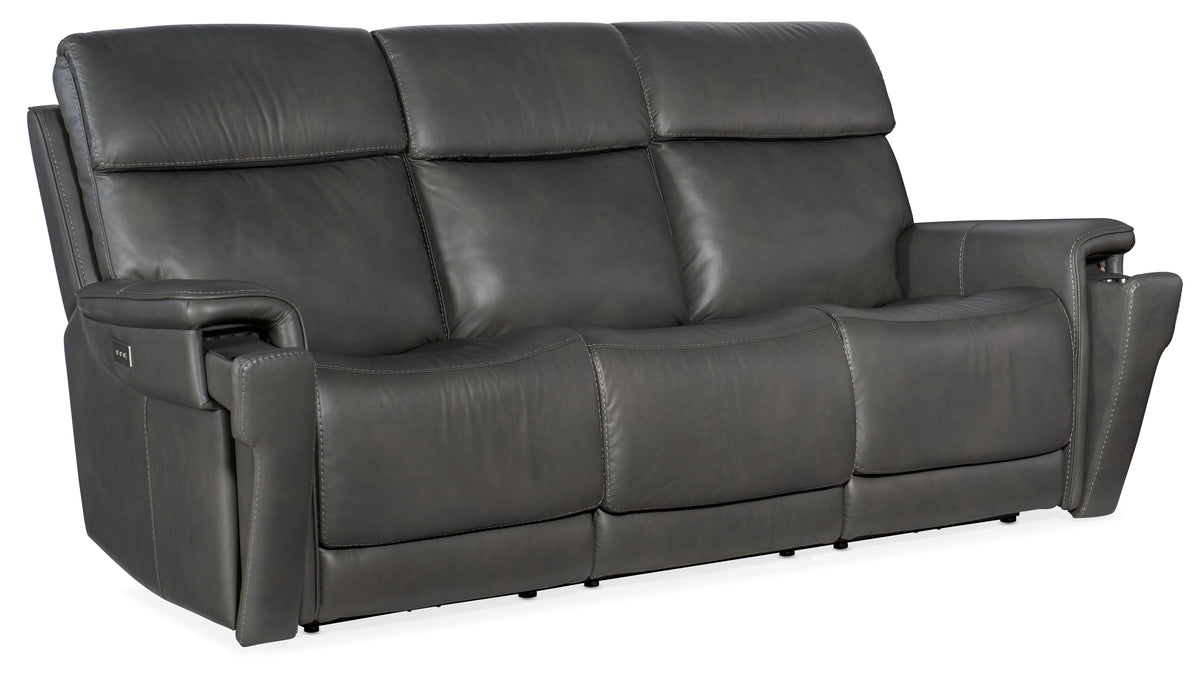 Lyra Zero Gravity Power Sofa With Power Headrest - Dark Gray by Hooker Furniture - View 4