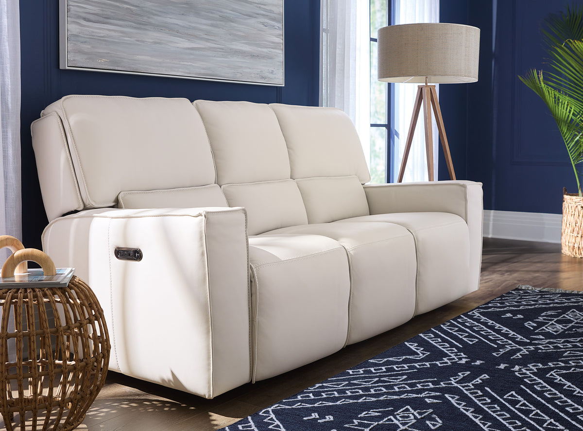 Miles Zero Gravity Power Sofa With Power Headrest - White by Hooker Furniture - View 3