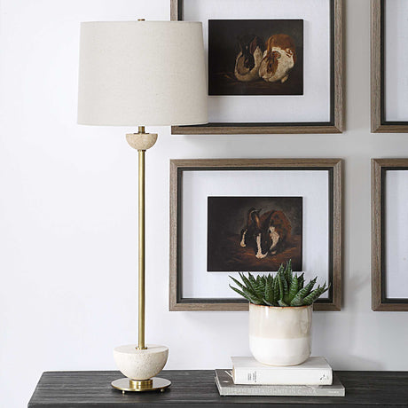 Hemisphere Buffet Lamp Brass - Bronze by Uttermost - View 3