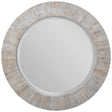 Repose Round Mirror Whitewash - Silver by Uttermost - View 1