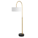 Huxford Brass Arch Floor Lamp - Yellow by Uttermost - View 4