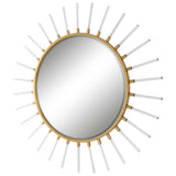 Oracle Round Starburst Mirror - Silver / Yellow by Uttermost - View 4