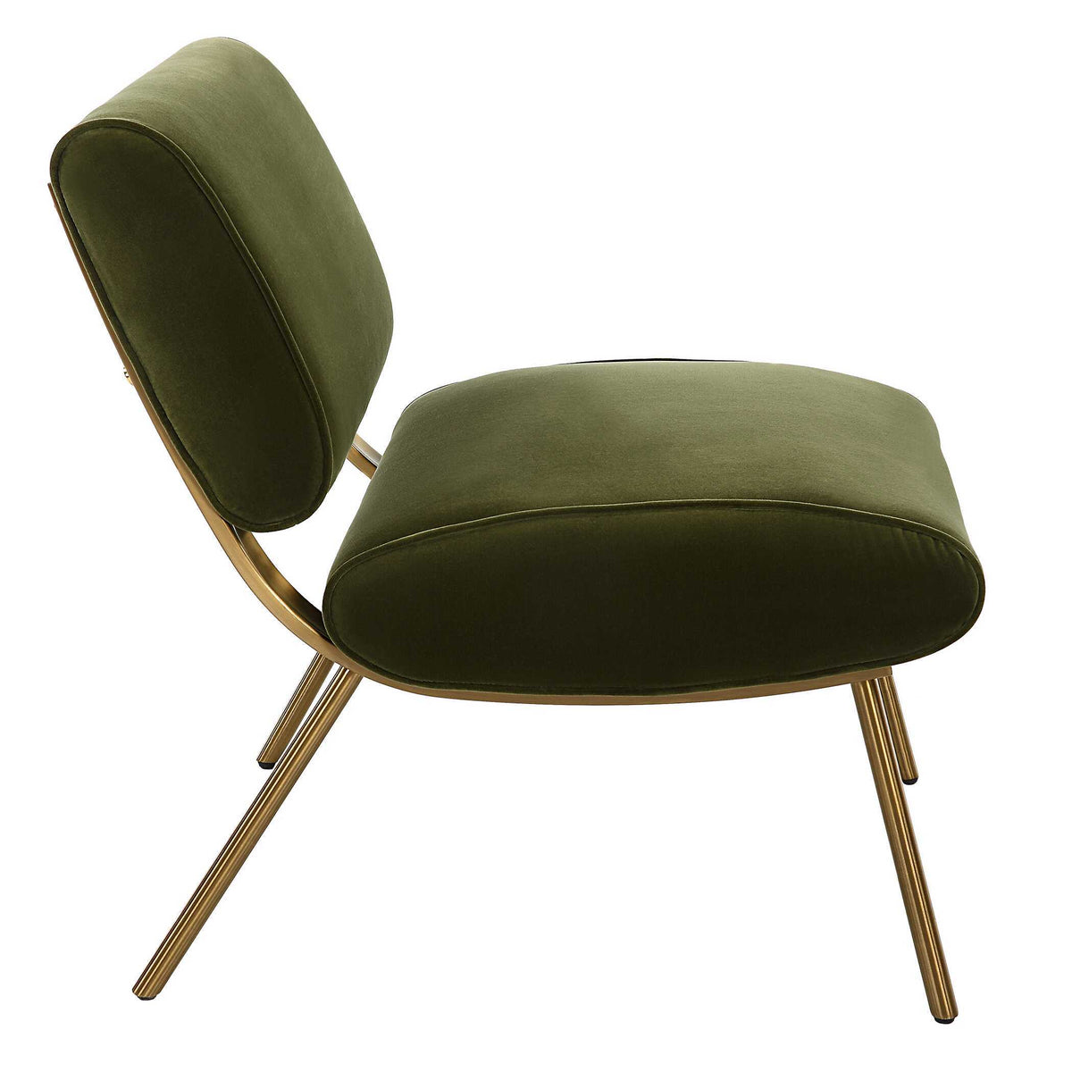 Knoll Mid-Century Accent Chair - Green by Uttermost - View 5