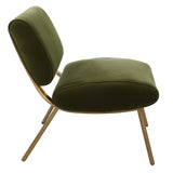 Knoll Mid-Century Accent Chair - Green by Uttermost - View 5