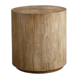 Nevis Wood Cylinder Side Table Woodtone - Light Brown by Uttermost - View 2