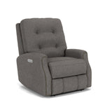Devon Transitional Fabric Power Recliner With Power Headrest | Flexsteel