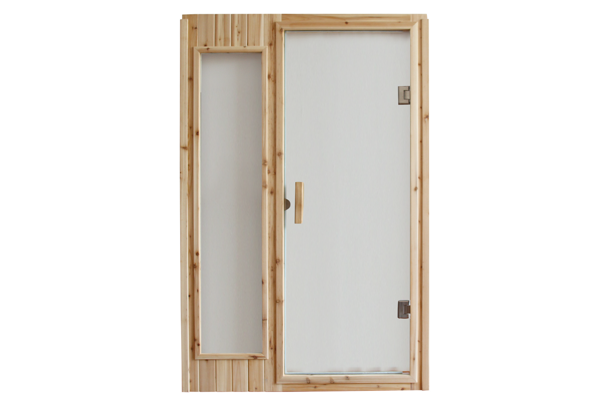 Pared frontal de la sala de sauna exterior W632S00010