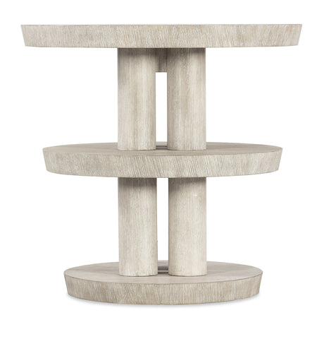 Modern Mood Round Side Table - Beige by Hooker Furniture - View 3
