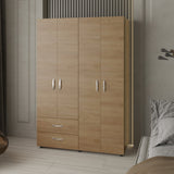 Crafton Armoire, Bedroom, Natural Oak - sold by Home Elegance USA