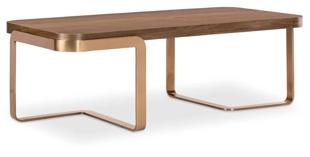 Eleana Coffee Table Medium Wood / Gold - Dark Brown / Gold by Hooker Furniture - View 1