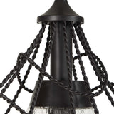 Whirlwind 1 Light Indoor-Outdoor Pendant Dark Bronze - Black by Uttermost - View 8