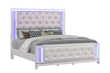 Opium Queen 4 Pc Bedroom set in Milky White - Home Elegance USA