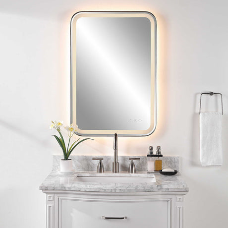 Crofton Vanity Mirror Black & Silver - Black / Silver by Uttermost - View 2