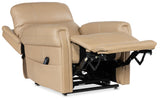 Carroll Power Recliner With Power Headrest, Lumbar & Lift - Beige by Hooker Furniture - View 8