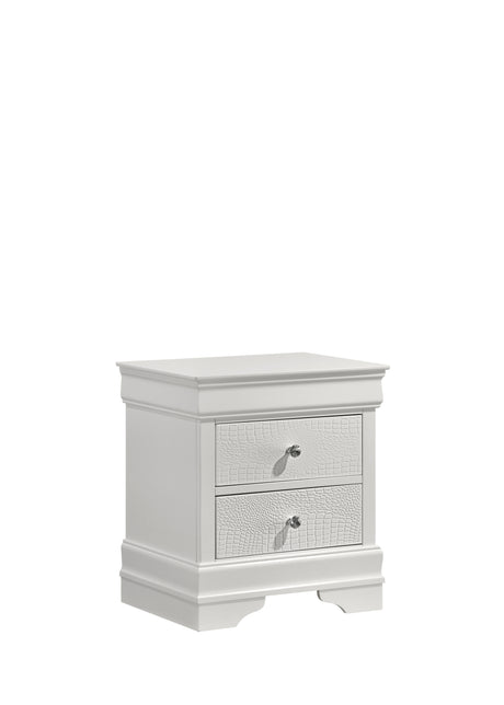 Blaze Upholstered Modern Style 4 Pc Queen Bedroom Set with LED Headboard Made with Wood in White(CA WAREHOUSE) - sold by Home Elegance USA