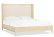 Archives Queen Burl Shelter Bed Alabaster - Beige by Hooker Furniture - View 1