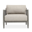 Borneo Outdoor Lounge Chair Dove - Light Gray by Uttermost - View 1
