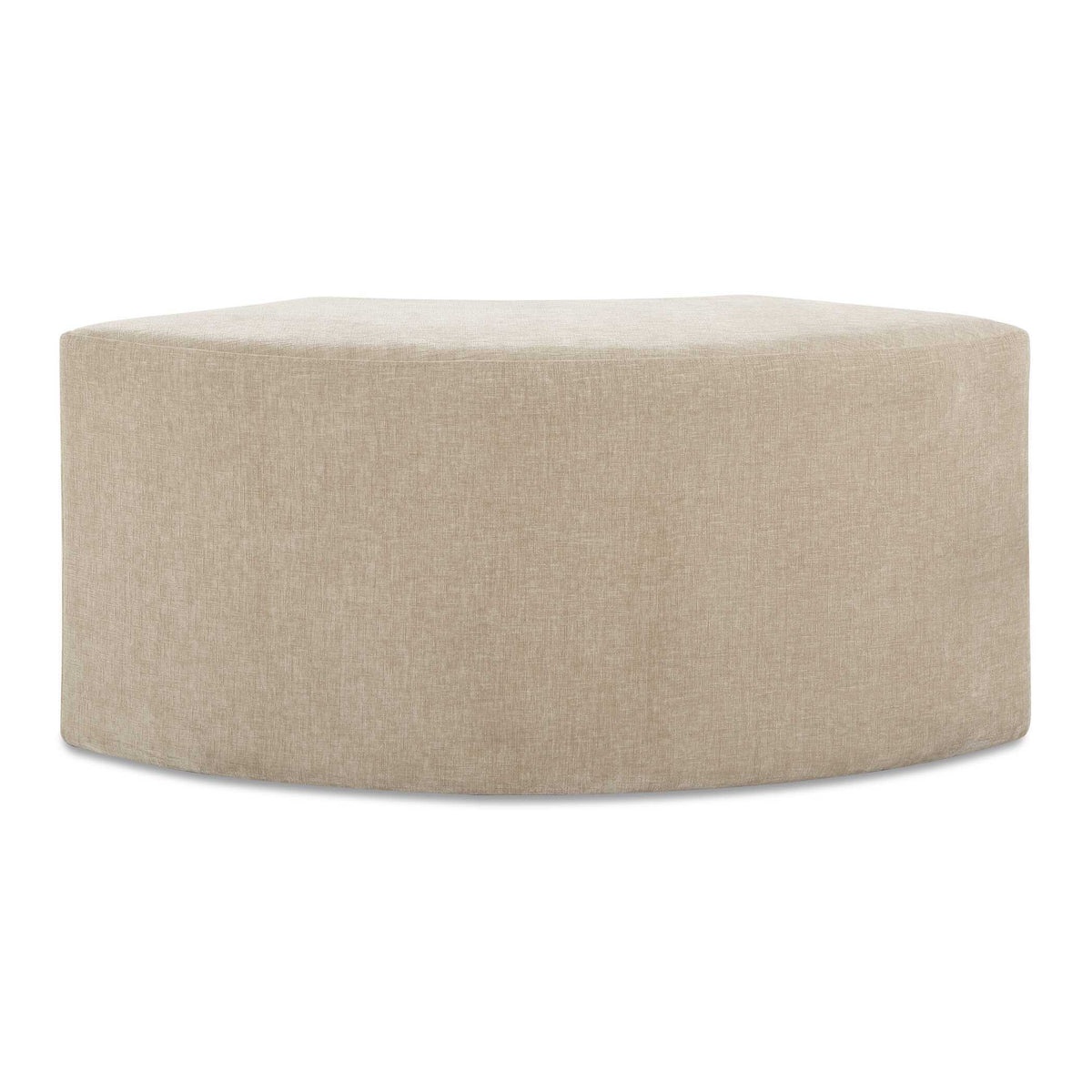 Khai Rounded Plush Dining Bench - Light Brown by Uttermost - View 1