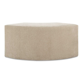 Khai Rounded Plush Dining Bench - Light Brown by Uttermost - View 1