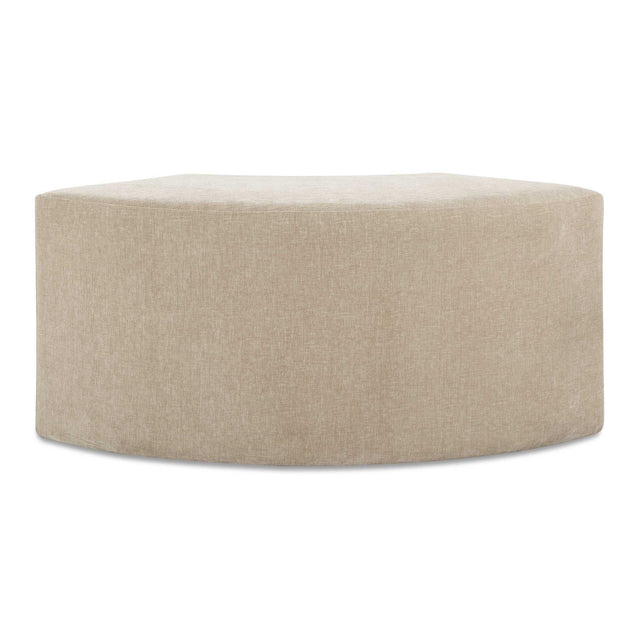 Khai Rounded Plush Dining Bench - Light Brown by Uttermost - View 1