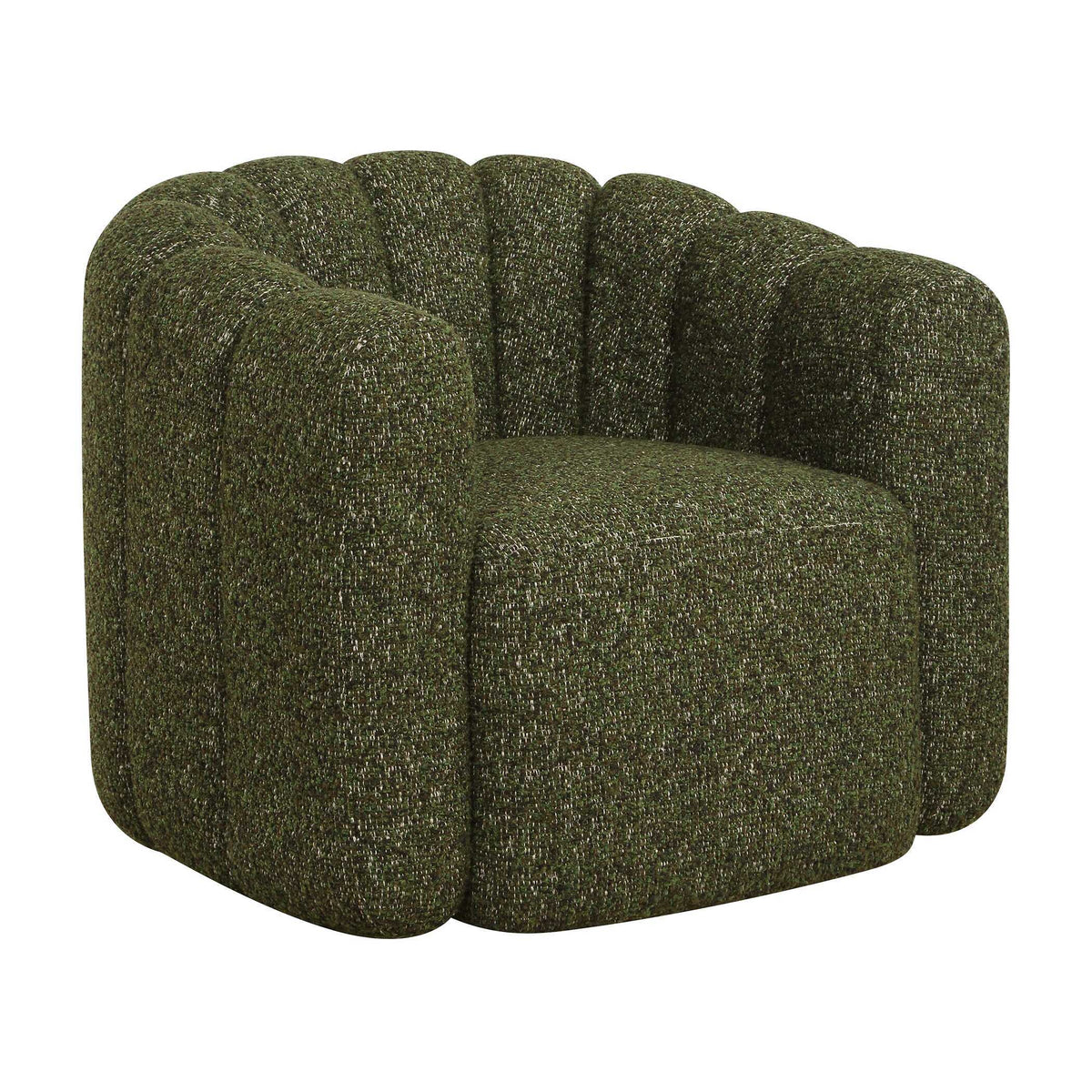 Lenoir Upholstered Swivel Chair - Dark Green by Uttermost - View 4