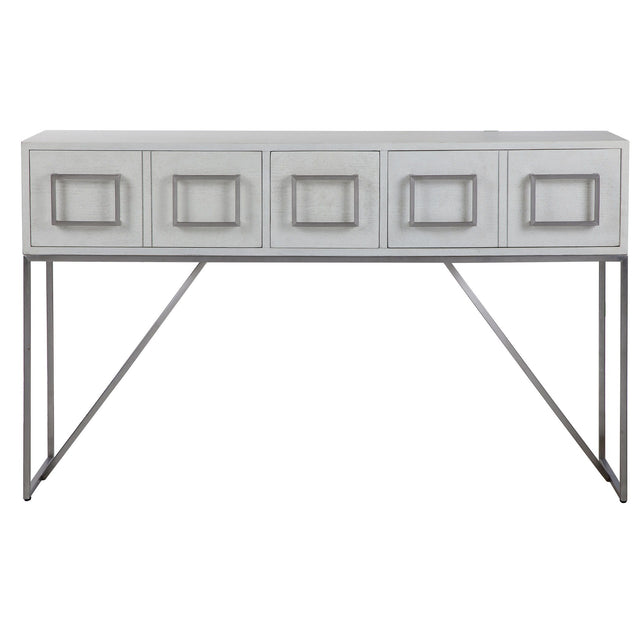 Abaya Console Table - White by Uttermost - View 1