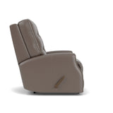 Devon Transitional Leather Recliner, Nailhead Trim | Flexsteel