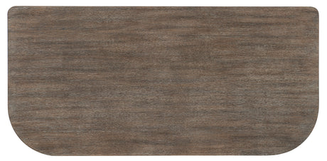 Modern Mood Executive Desk - Dark Brown / Dark Gray by Hooker Furniture - View 7