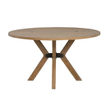 Millwork Round Dining Table - Light Brown | Flexsteel