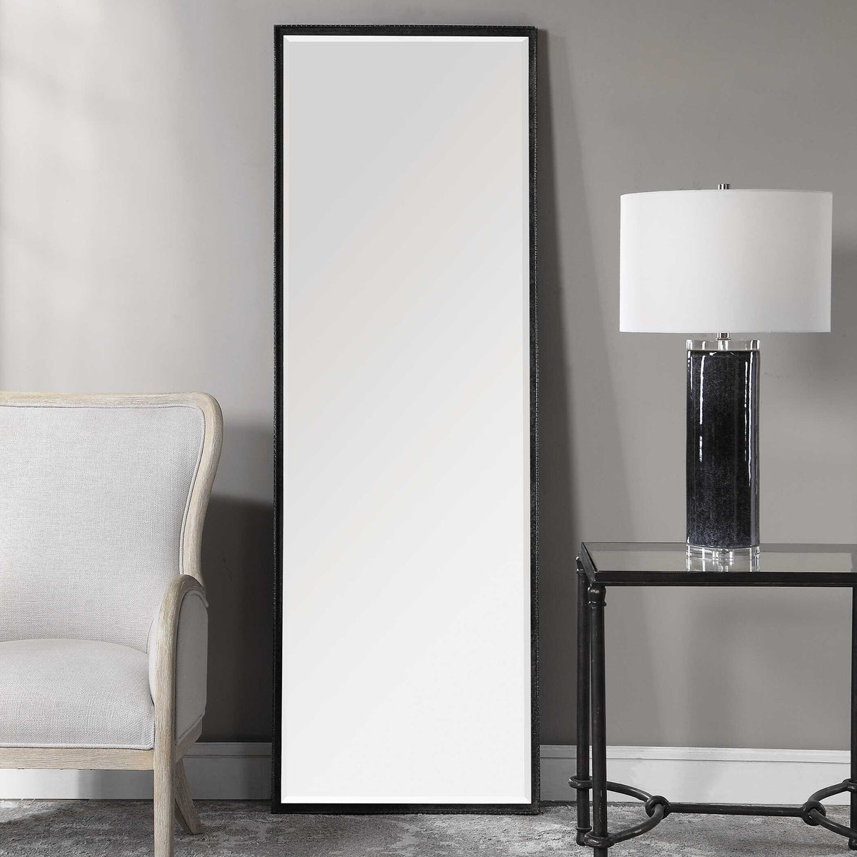 Callan Dressing / Leaner Mirror - Black by Uttermost - View 4