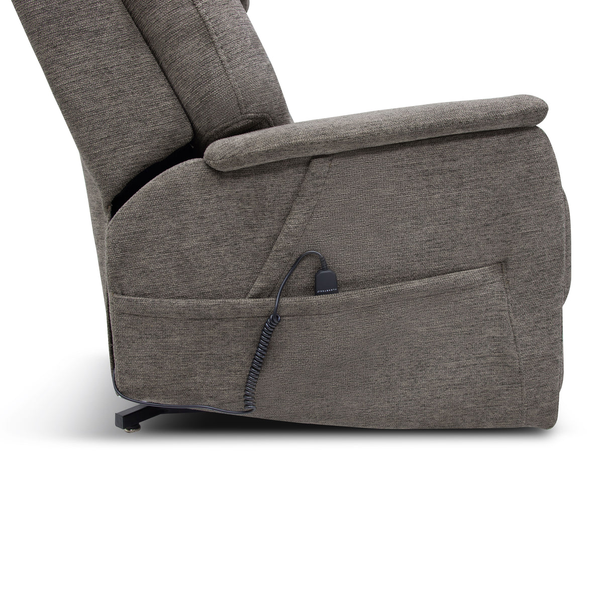 Zecliner Model 3+ Petite Power Lift Recliner With Power Headrest, Lumbar, Heat & Massage - Umber Gray | Flexsteel