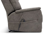 Zecliner Model 3+ Petite Power Lift Recliner With Power Headrest, Lumbar, Heat & Massage - Umber Gray | Flexsteel