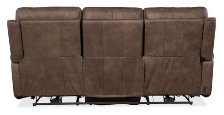 Duncan Power Sofa With Power Headrest & Lumbar - Dark Brown by Hooker Furniture - View 3
