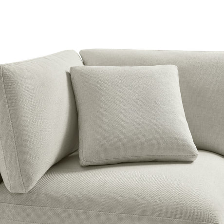 Cassandra Modular 3-piece Chofa in Beige with Solid Hardwood Frame and Polyester Upholstery - sold by Home Elegance USA