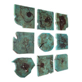 Bahati Wood Wall Decor (Set of 9) - Blue by Uttermost - View 5