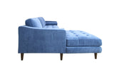 ANDERSON LAF SECTIONAL - DENIM BLUE | Home Elegance USA