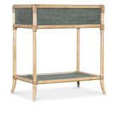 Retreat Pole Rattan Bedside Table - Beige / Blue by Hooker Furniture - View 4