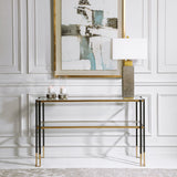 Kentmore Modern Console Table - Gold / Black by Uttermost - View 2