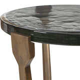Bohdi Outdoor Accent Table Brass / Black - Gold / Black by Uttermost - View 5