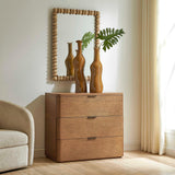 Duluth Oak 3 Drawer Chest Woodtone - Light Brown by Uttermost - View 2
