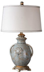 Cancello Glaze Lamp - Light Blue / White by Uttermost - View 1