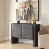 Bierk 2 Door Cabinet Dark Stain - Black by Uttermost - View 4