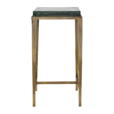 Preston Square Accent Table Brass,Gold - Black / Gold by Uttermost - View 4