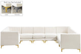 Alina - Modular Sectional 8 Piece - Cream - Fabric - 604Cream - Sec8C - Home Elegance USA - 1