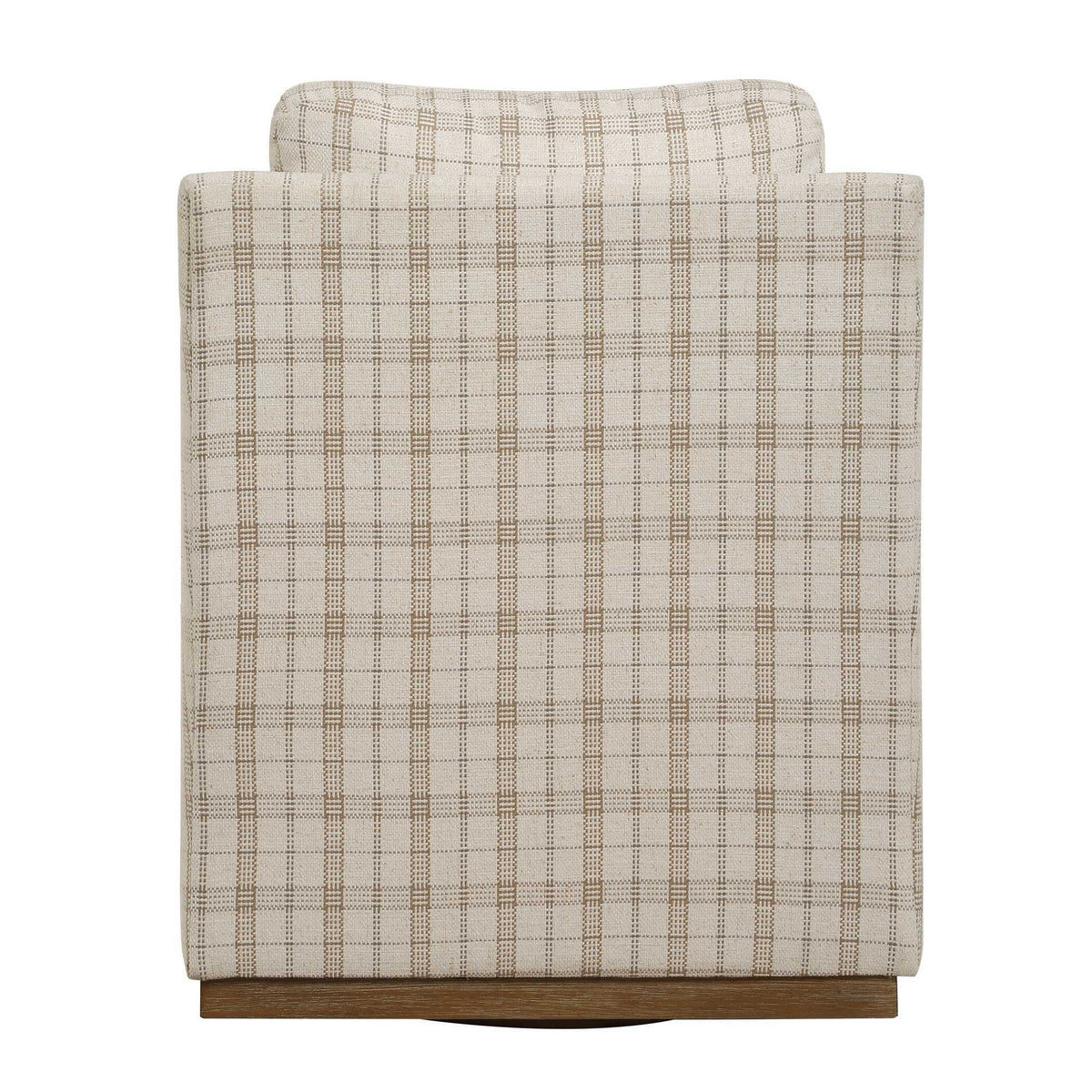 Basie Casual Linen Swivel Chair White - Beige by Uttermost - View 6
