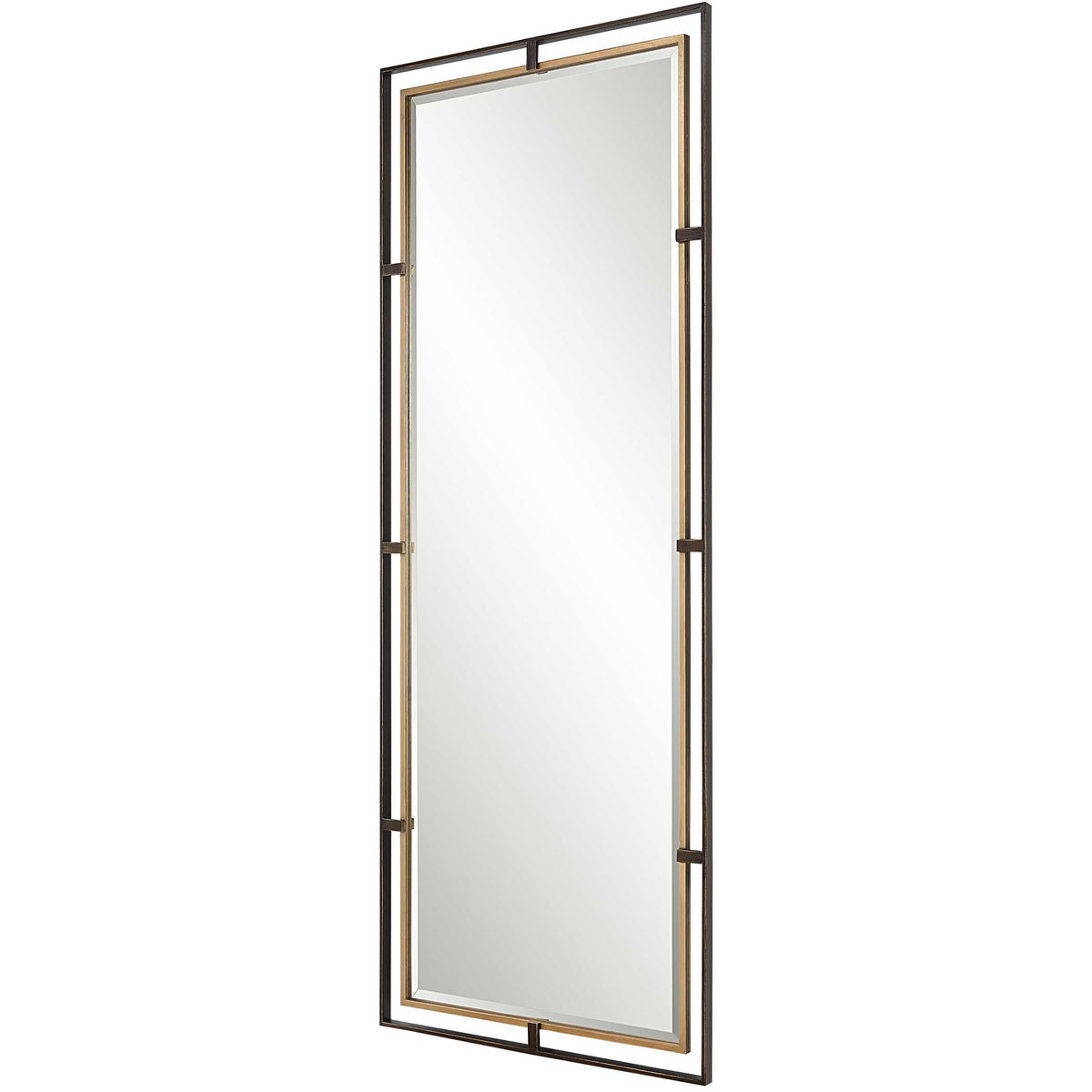 Carrizo Tall Mirror Bronze & Gold - Bronze / Gold by Uttermost - View 4