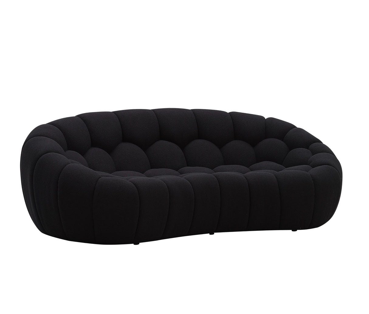 Divani Casa Yolonda - Modern Curved Black Fabric Sofa Set | VIG - Home Elegance USA